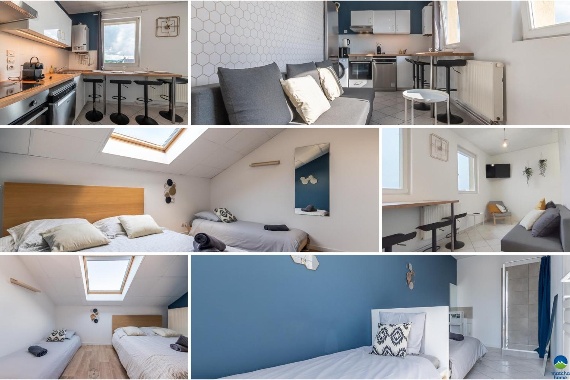 3 Appts - 3 A 7 Lits - Parfait 6 A 10 Pers - Max 26 Pers - 1 Immeuble - Convivialite, Rentabilite ------ English - 3 Apts - 3 To 7 Beds - Ideal For 6 To 10 Guests - Up To 26 - Same Building - Friendly, Flexible Hettange-Grande Exteriör bild